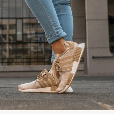 adidas NMD on women's feet
