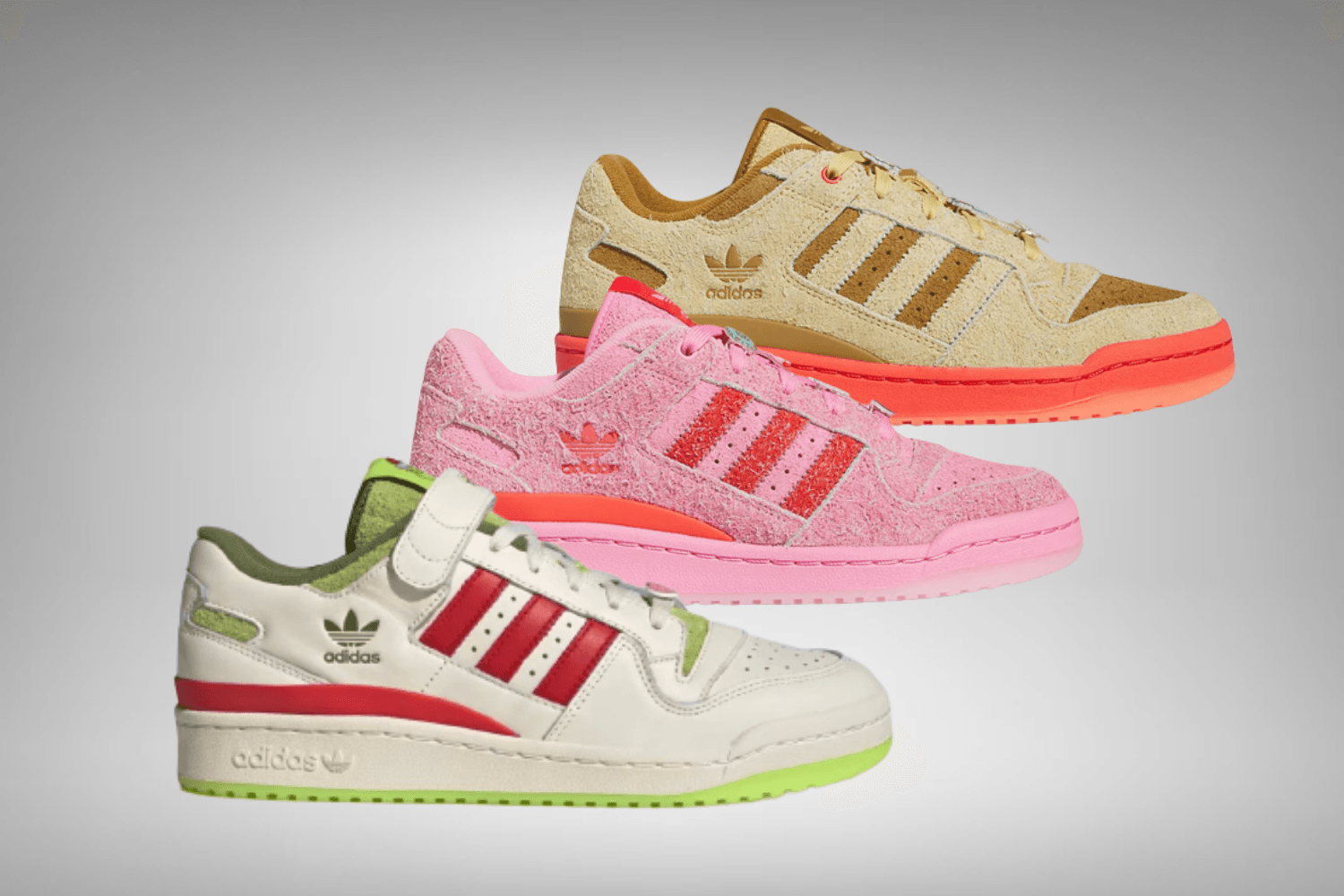 Eerste beelden The Grinch x adidas Forum Low 2023
