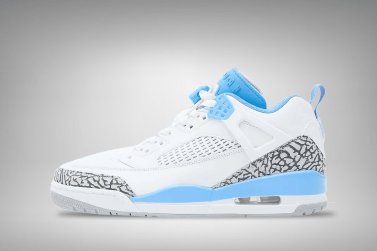 De Air Jordan Spizike Low verschijnt in een 'UNC' colorway