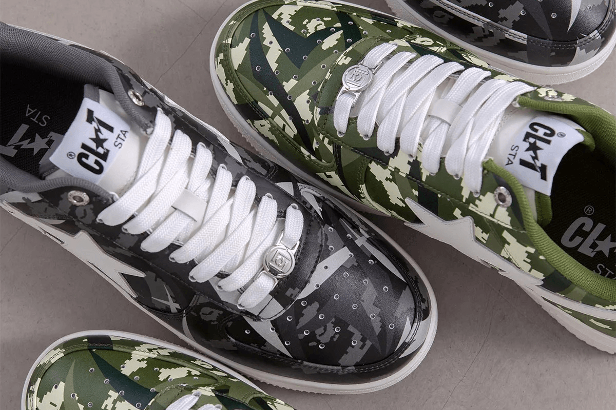 CLOT en BAPE werken opnieuw samen en geven de BAPE STA een unieke touch