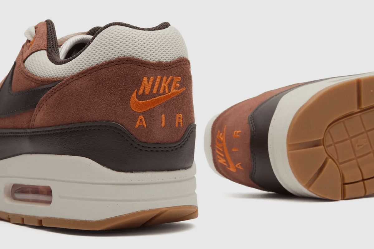 De Nike Air Max 1 Essential 'Brown Orange' is perfect voor de herfst