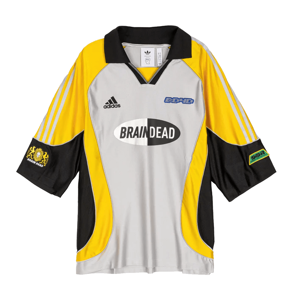 Brain Dead x adidas FB Jersey 'Silver Metallic' JY7960