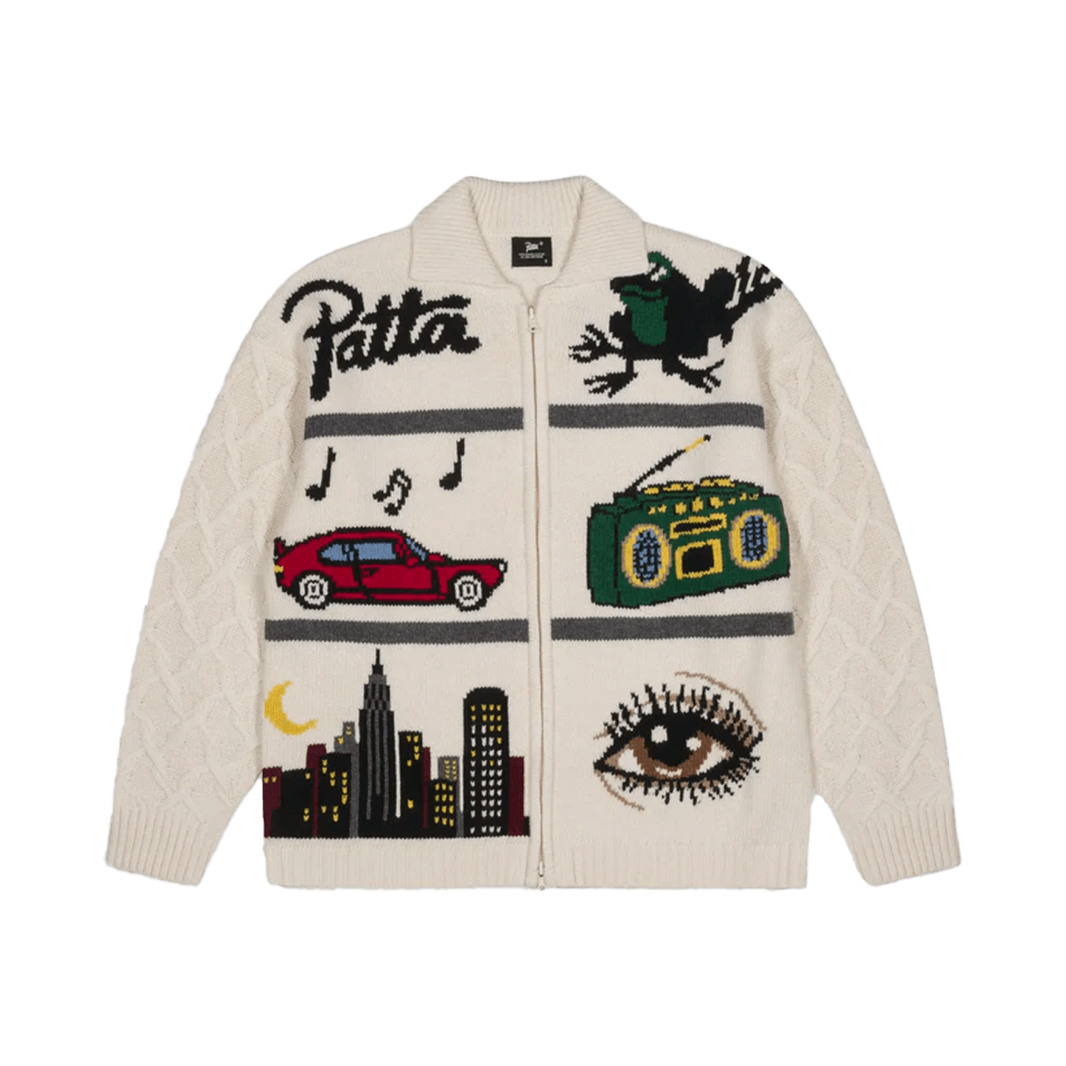 Patta Perfect Day Knitted Cardigan 'Peyote' POC-AW25-7010-391-0006-212