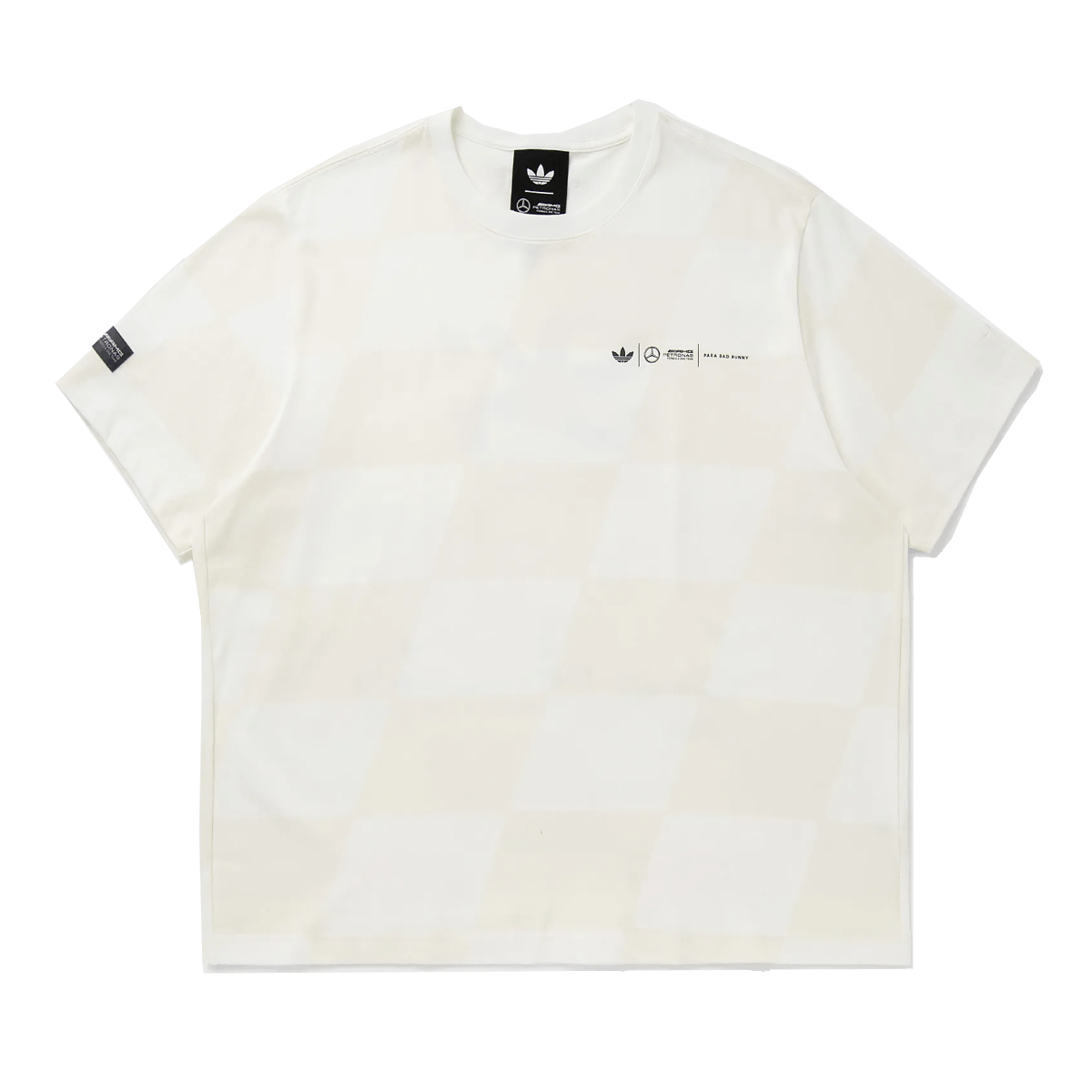 Bad Bunny x Mercedes AMG x adidas Racing Tee 'Core White' KD7593
