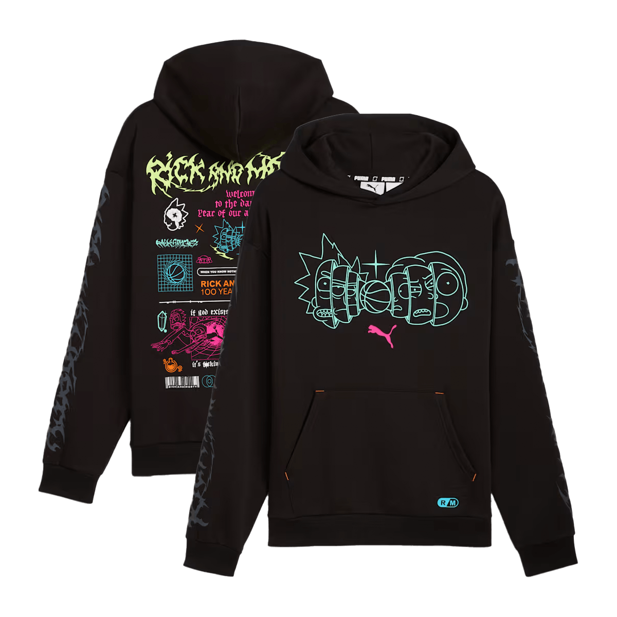 Rick and Morty x PUMA Hoodie 'Black' 633094-01