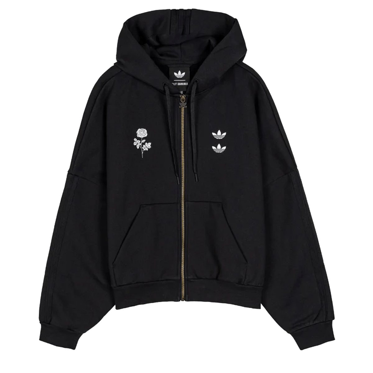 Willy Chavarria x adidas Heavyweight Zip Hoodie 'Black' KD9346