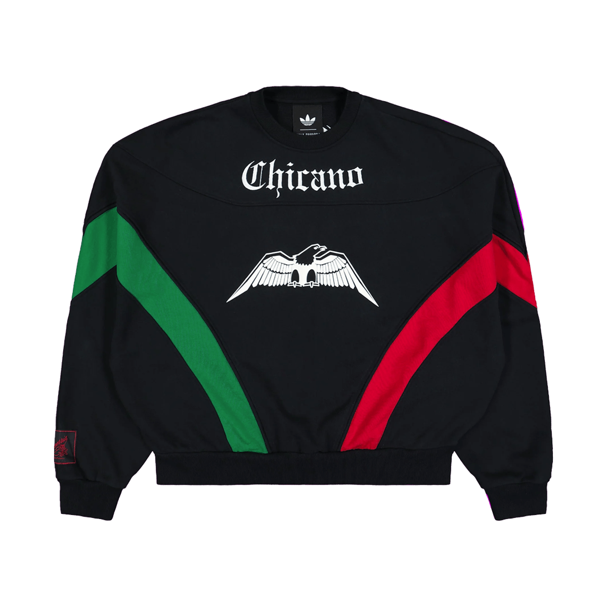 Willy Chavarria x adidas Fleece Crewneck 'Black' KF3196