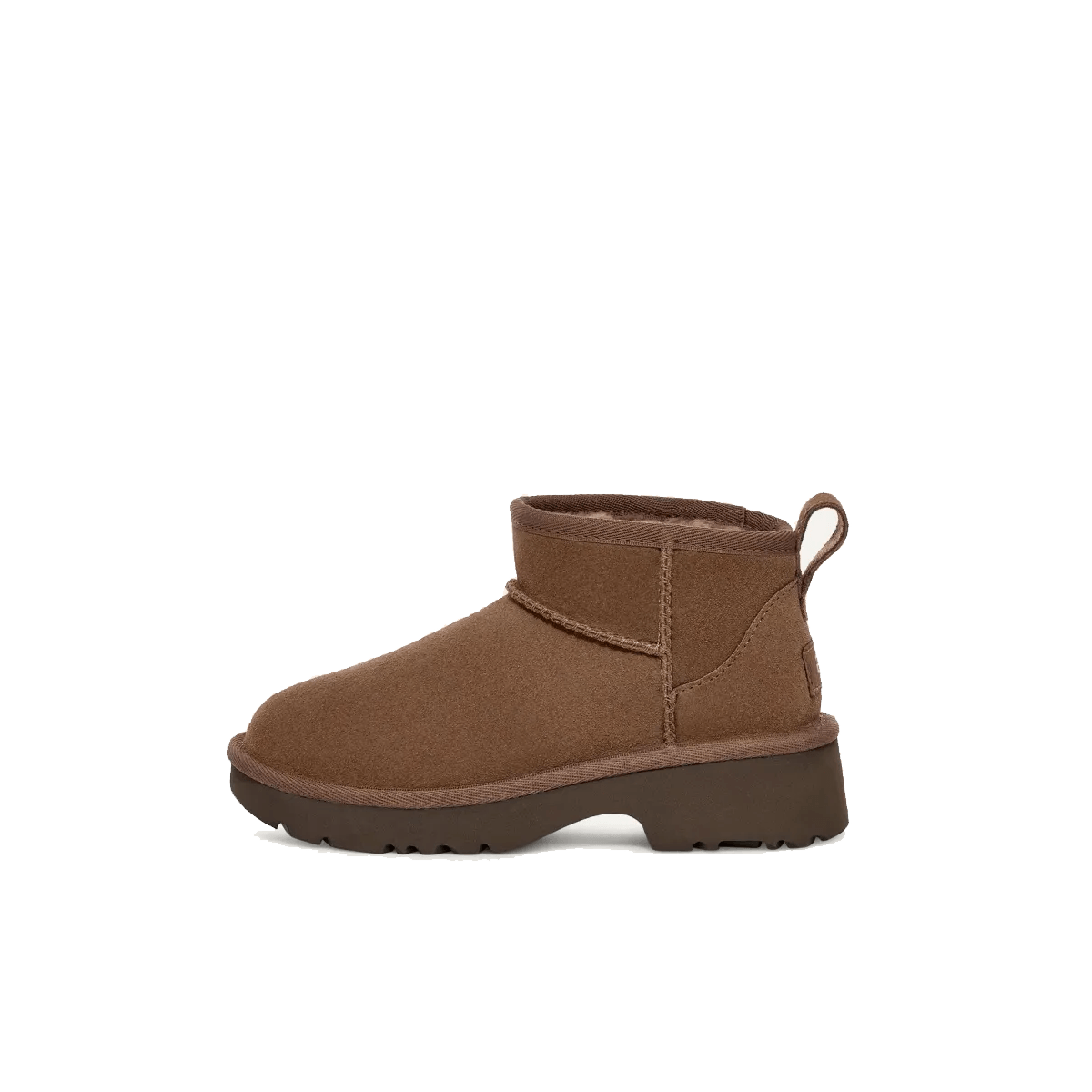 UGG® Classic Ultra Mini New Heights Boot Kids 'Hickory' 1157732K-HCK