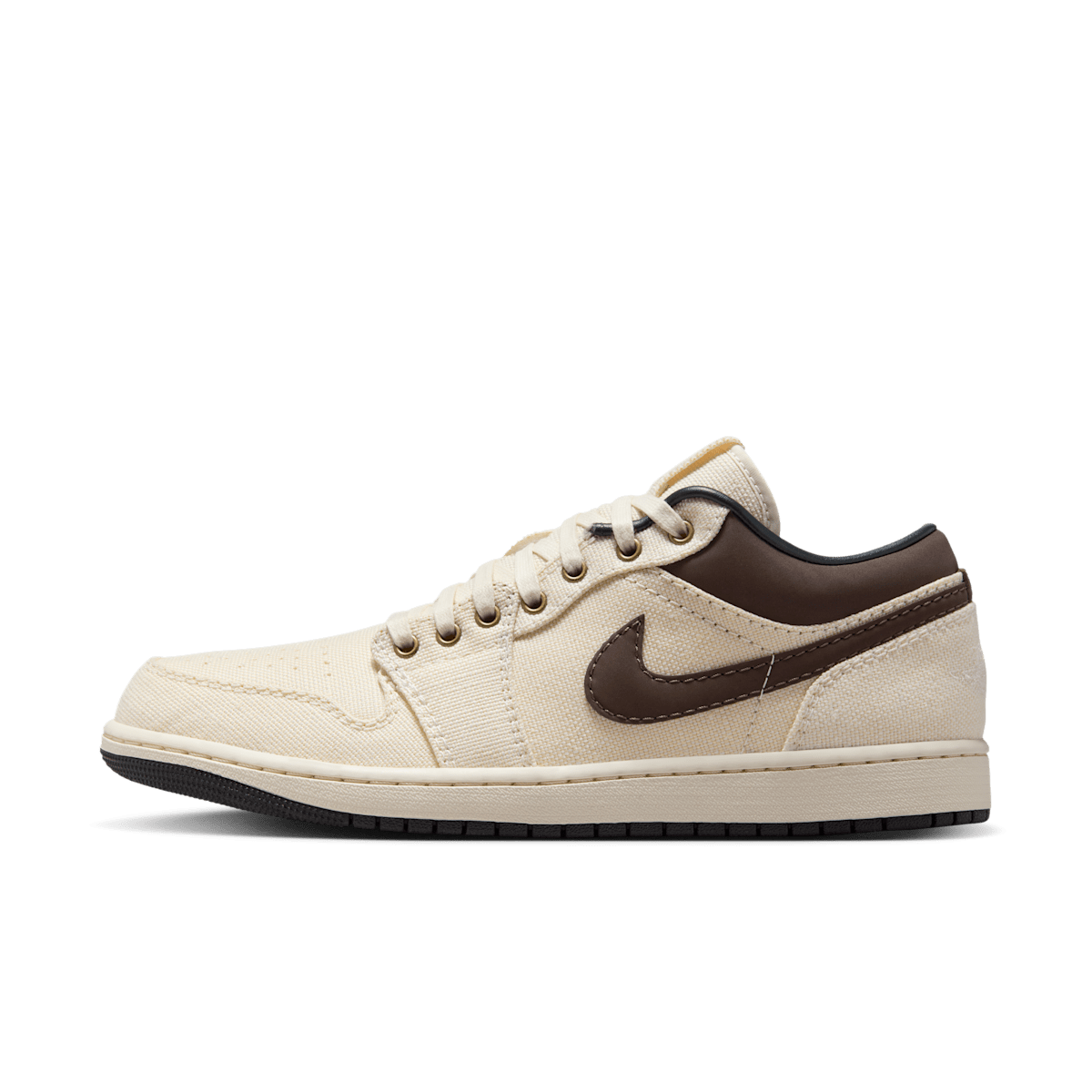 Air Jordan 1 Low Premium 'Pale Ivory & Baroque Brown' IB8058-110