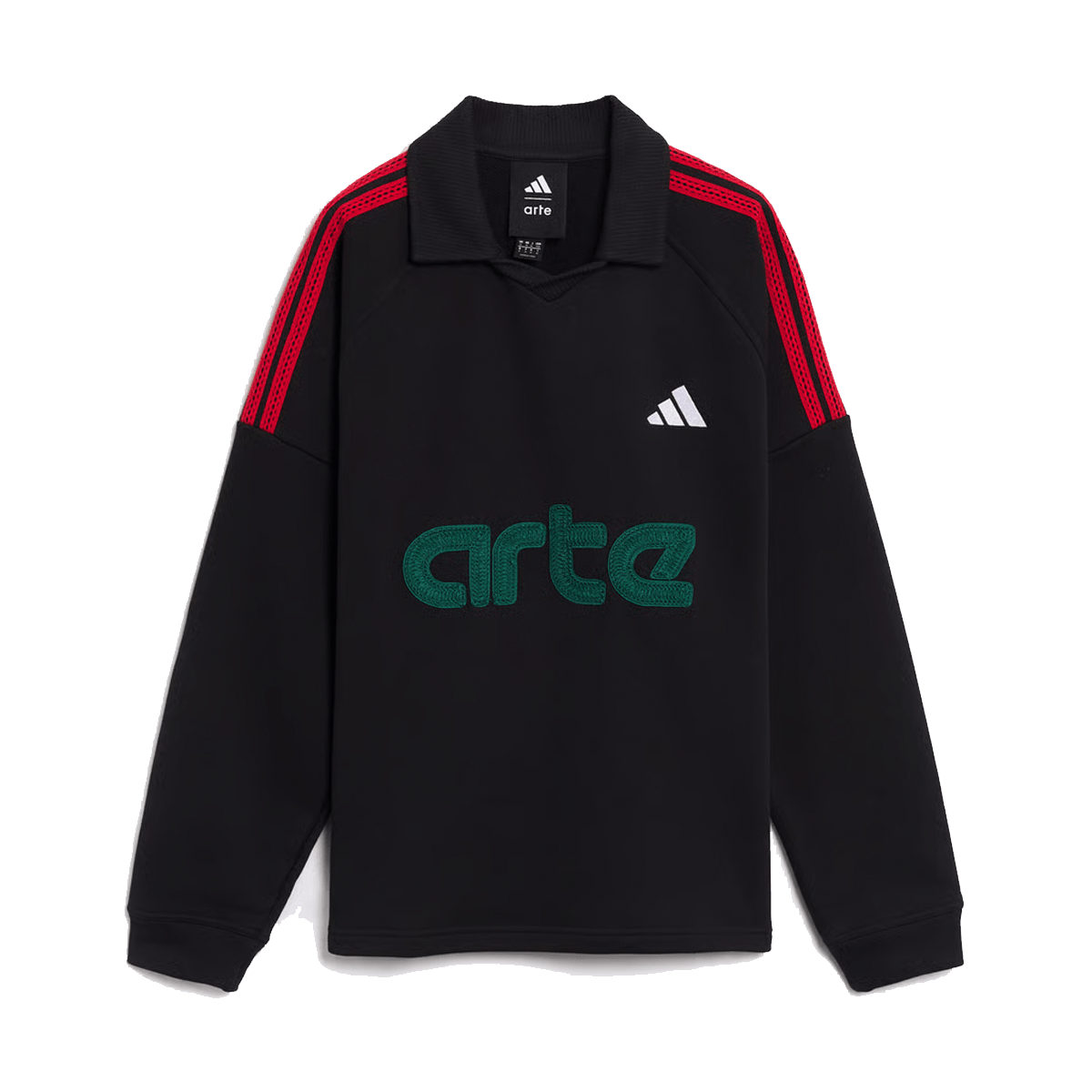 Arte Antwerp x adidas Terry Polo Sweatshirt ‘Black’ KD9339
