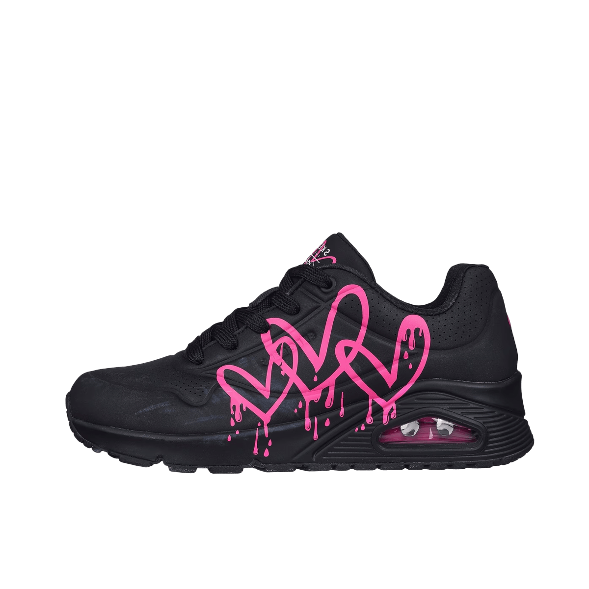 Skechers UNO 'Dripping in Love' - Black 177980-BKPK