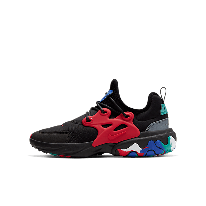 Nike React Presto Black Red Multicolor (GS) CD8138-001