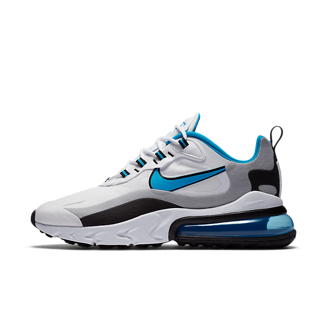 Nike Air Max 270 React White Black University Blue CT1280-101