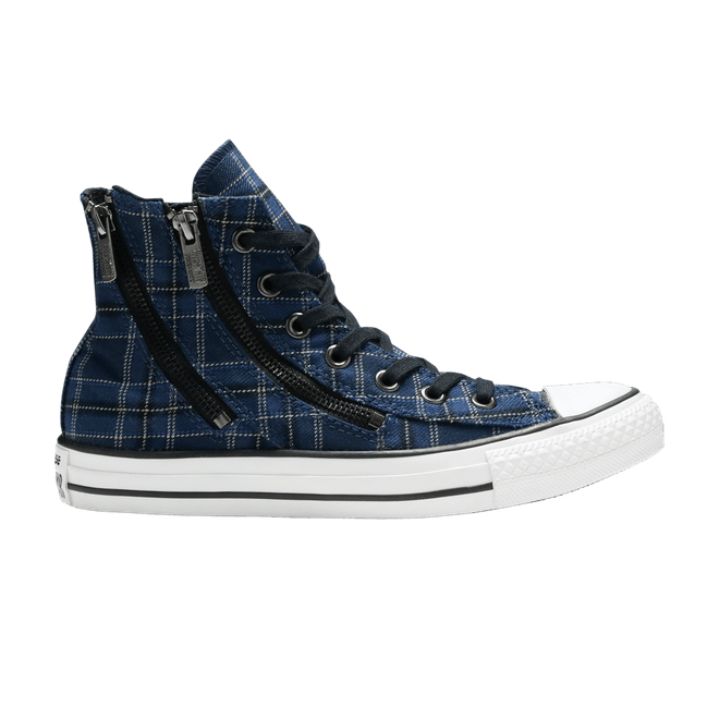 Converse Chuck Taylor All-Star Double Zip Hi Blue Plaid (W) 549573C