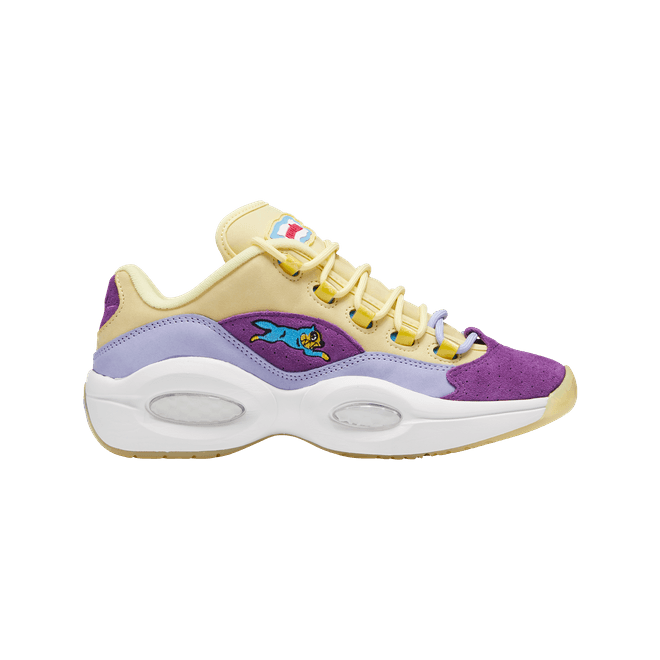 Reebok Question Low BBC Ice Cream Running Dog Yellow Purple G55351