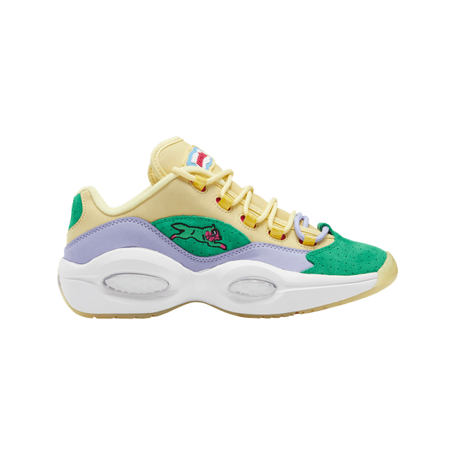 Reebok Question Low BBC Ice Cream Running Dog Yellow Green FZ4345