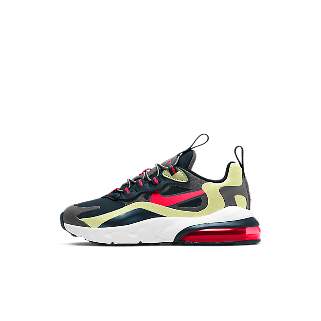 Nike Air Max 270 React Iron Grey Bright Crimson (PS) BQ0102-015
