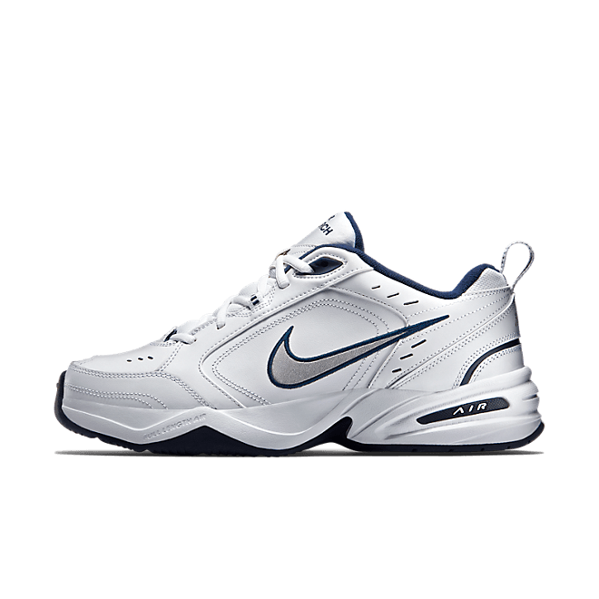 Nike Air Monarch Iv White/Midnight Navy/White/Metallic Silver 416355-102