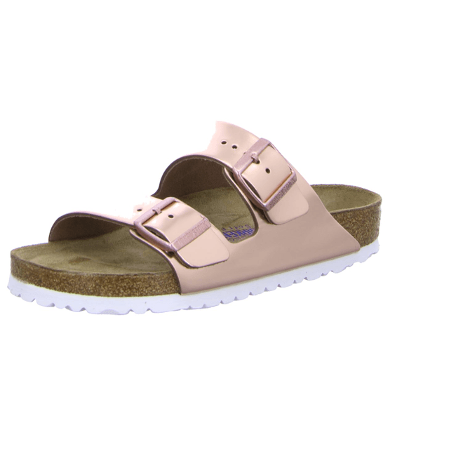 Birkenstock Arizona Womens Metallic Copper Sandals 952091