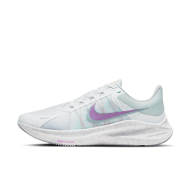 Womens Nike Zoom Winflo 8 Football Grey Violet Shock WMNS CW3421-102