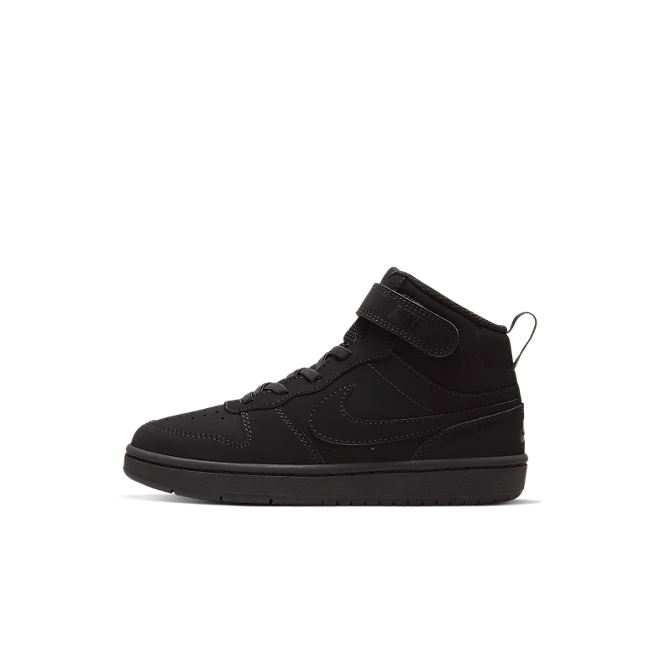 Nike Court Borough Mid 2 PS 'Triple Black' CW5868-001