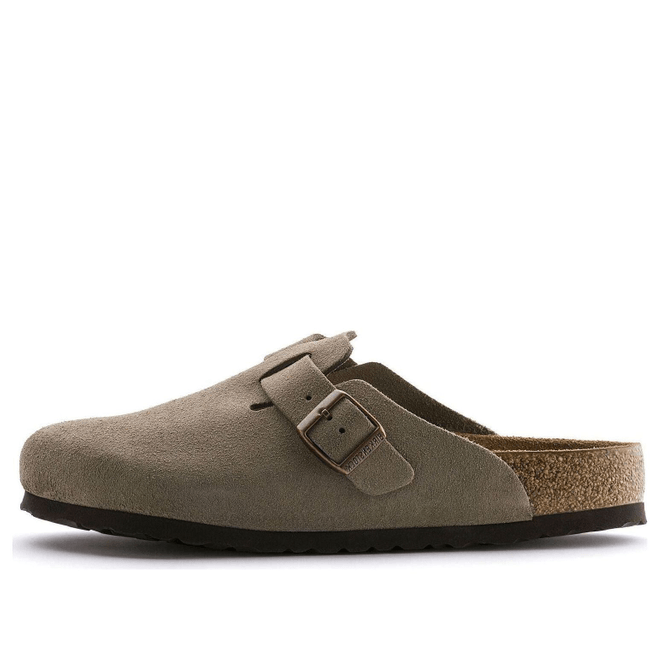 Birkenstock Boston Soft Footbed Suede Taupe (Narrow Fit) 0560773