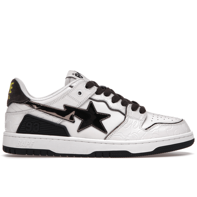 A Bathing Ape Bape SK8 Sta White Silver 001FWH801020_WHT_A