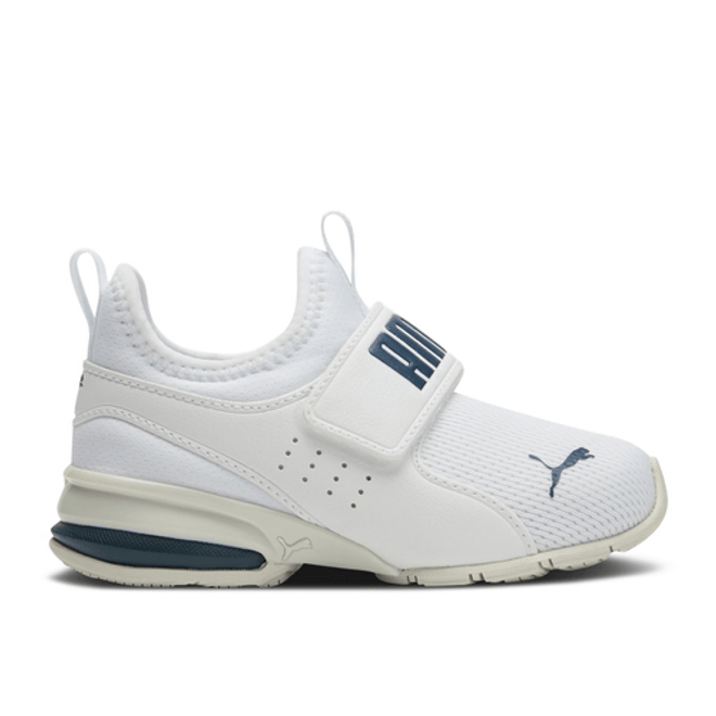 Puma Axelion Slip-On Little Kid 'White Marine Blue' 376751-10
