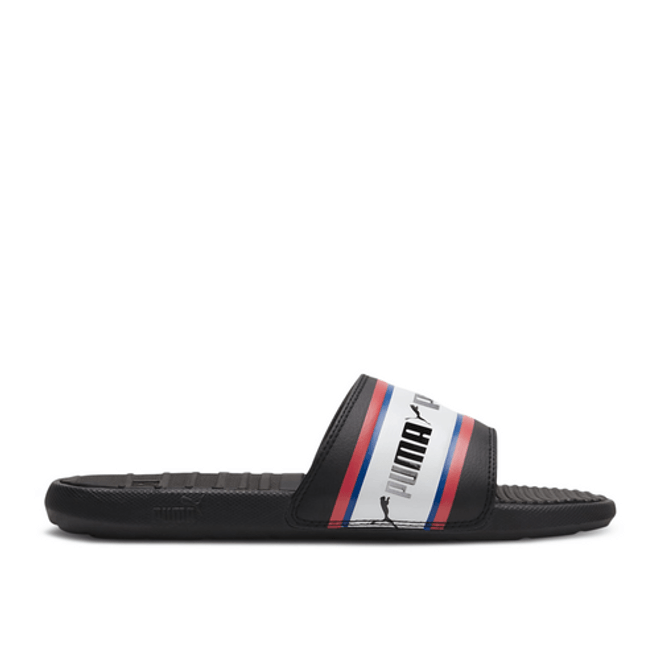 Puma Cool Cat Slide 'Stripe Repeat - Black High Risk Red' 385887-01