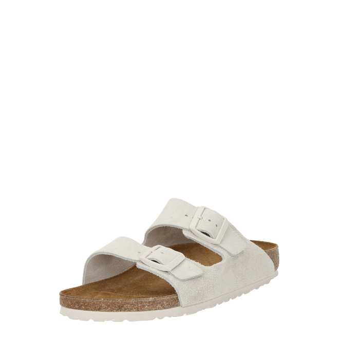 Birkenstock Arizona Slim Fit Suede Double Strap White 1026842