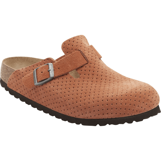 Damen Pantoletten BIRKENSTOCK BOSTON LEVE DOTTED BURNT ORANGE 1027118