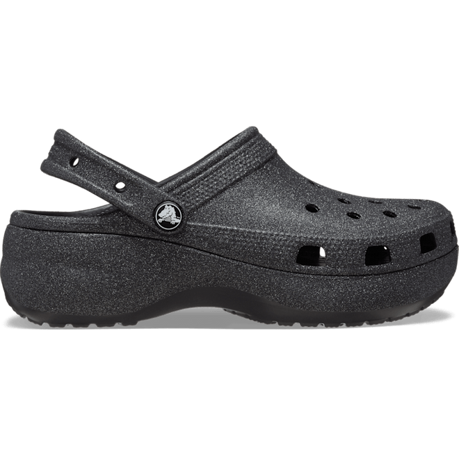 Crocs Classic Platform Glitter ClogsBlack  207241-001