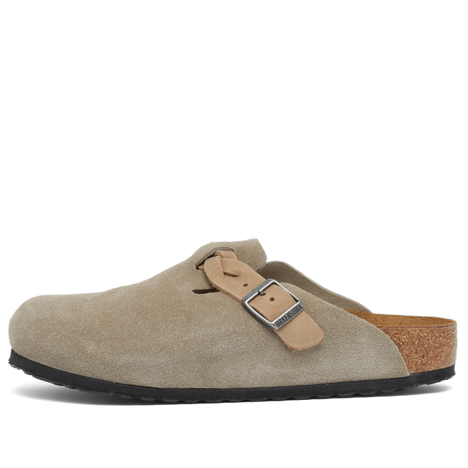 Birkenstock Boston Braided Suede Taupe 1026667 