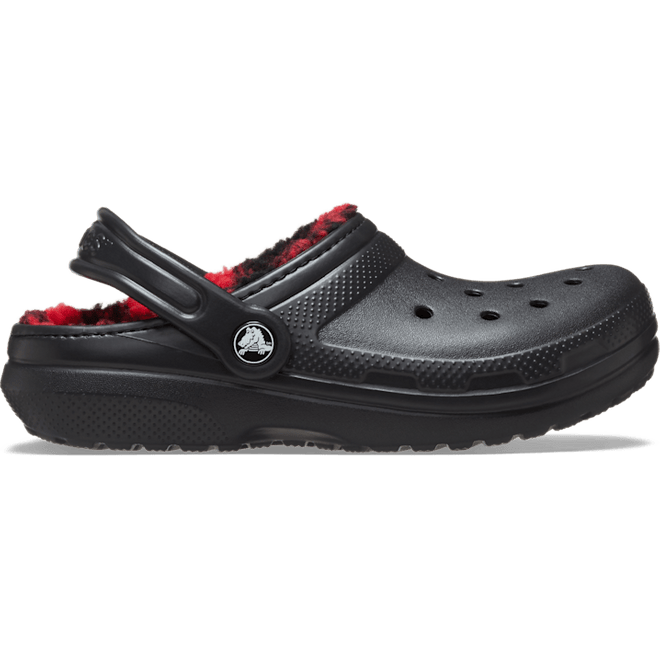 Crocs Kids Toddler Classic Lined Buffalo Check Clogs Black  210770-001