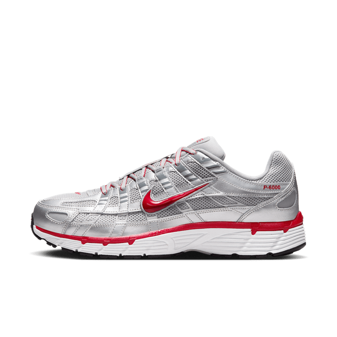 Nike P-6000 'Metallic Silver & Gym Red' CD6404-024