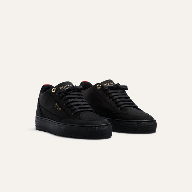Mason Garments Mason Garments Men's and Women's Trainer Nubuck Tia All Black