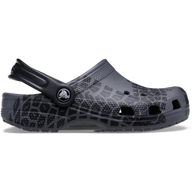 Crocs Kids Toddler Classic Tire Print Clogs Slate Grey  211267-0DA