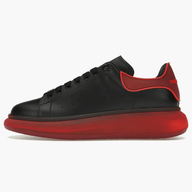 Alexander Mcqueen Oversized Black Red Translucent Sole 777222WIE9D1282
