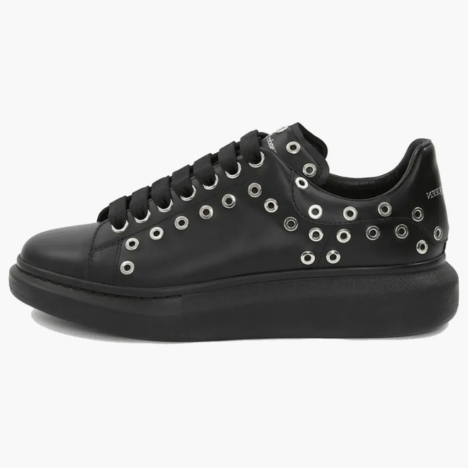 Alexander Mcqueen Oversized Black Silver Eyelets 730079WHQYW1081