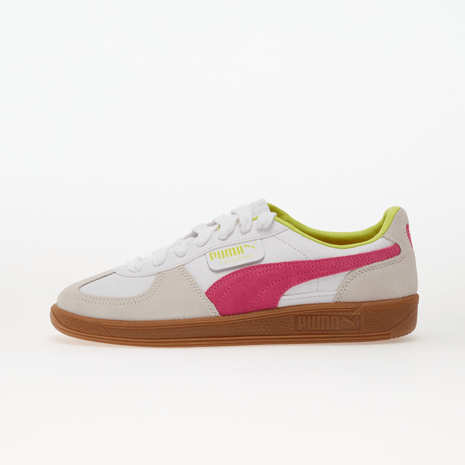 Puma Palermo Lth Puma White-Fluro Pink Pes  39646425