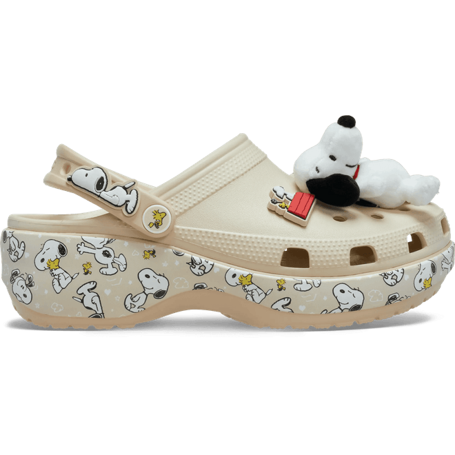 Crocs Women Peanuts Classic Platform Clogs Multi  212118-90H