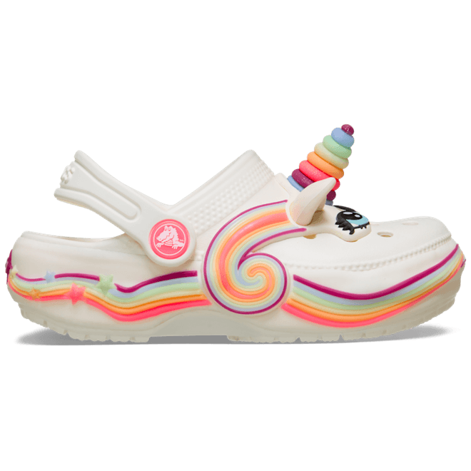 Crocs Kids Toddler Classic IAM Unicorn Lights Clogs Chalk  212508-0WV