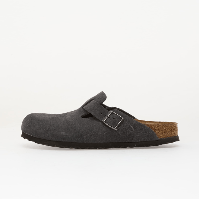 Birkenstock Boston Suede Leather Charcoal  1031678