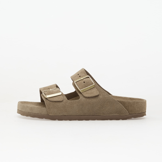 Birkenstock Arizona Suede Leather Unisex Allover Taupe  1018443