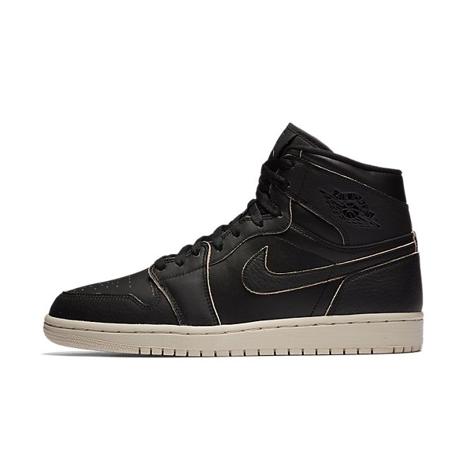 Nike Air Jordan 1 Retro High Premium (Black / Black - Desert Sand) AA3993 021