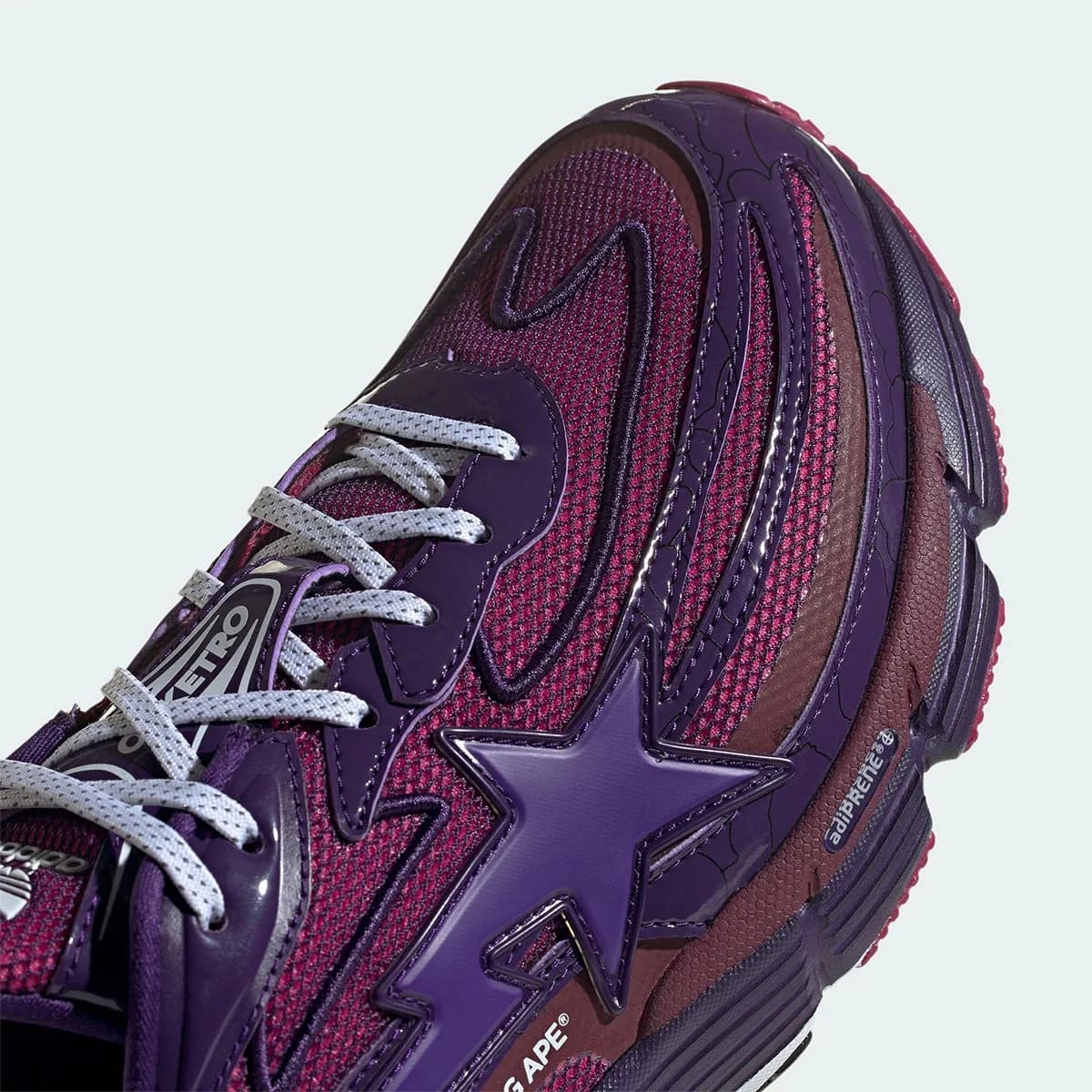 bape adidas orketro burgundy purple