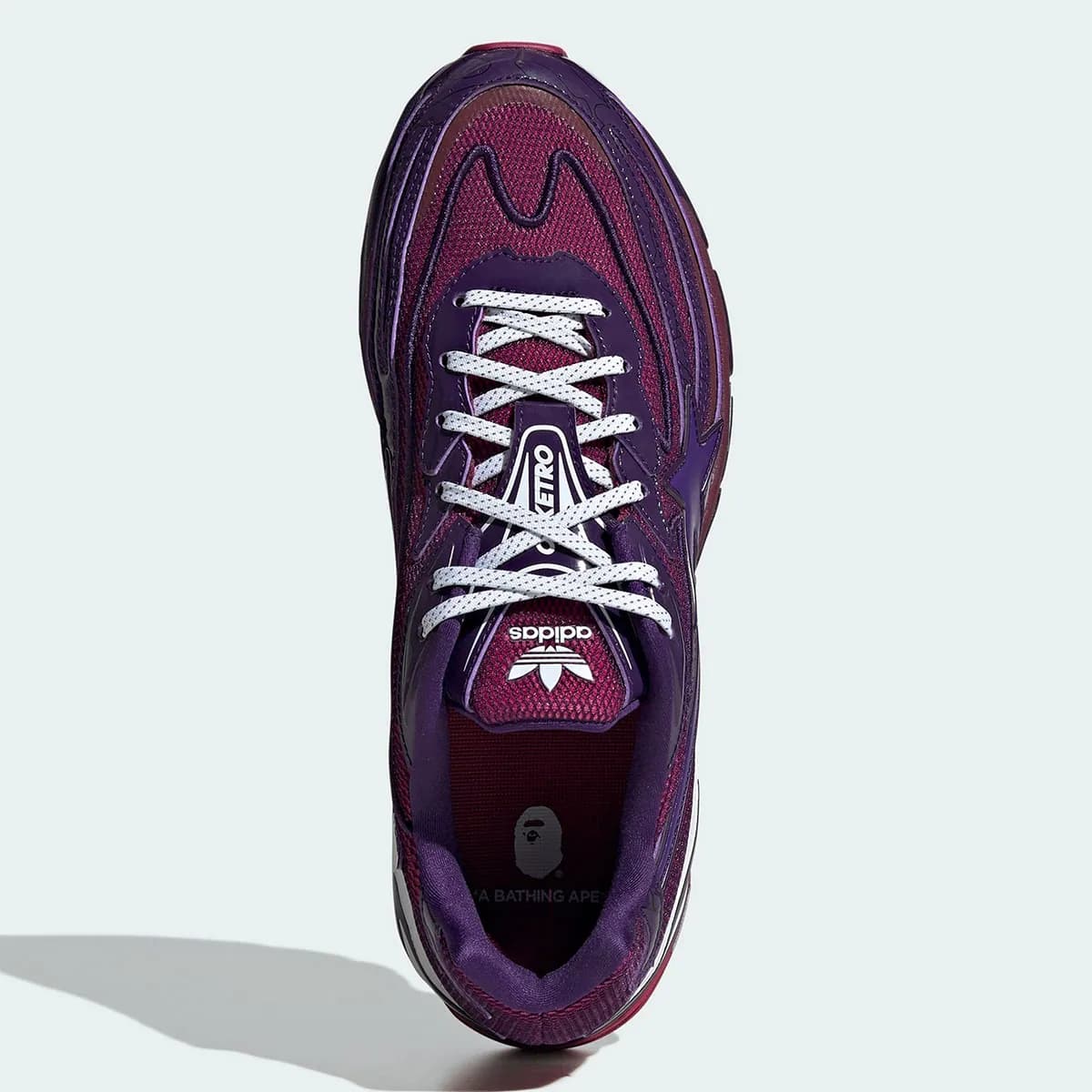 bape adidas orketro burgundy purple