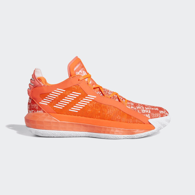 adidas Dame 6 Solar Red White