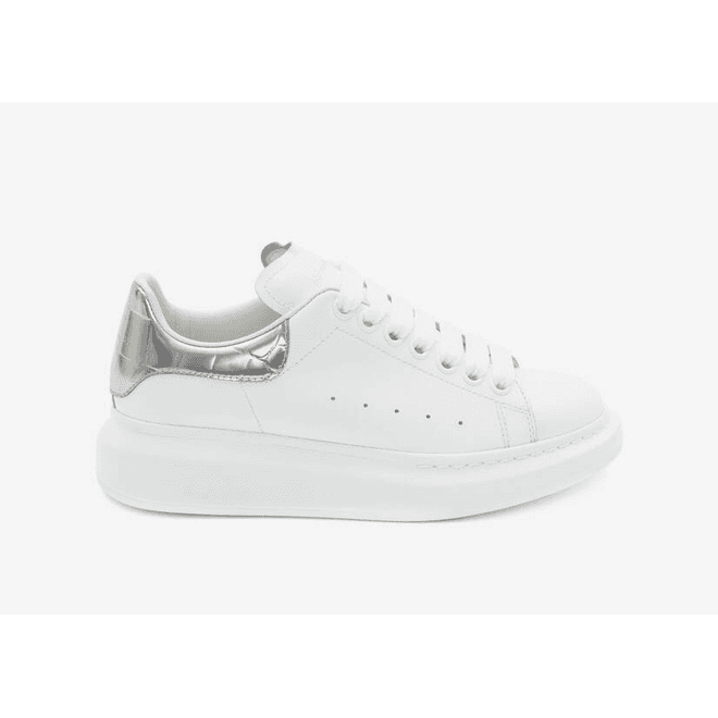 Alexander McQueen Oversized White Silver Croco (W)
