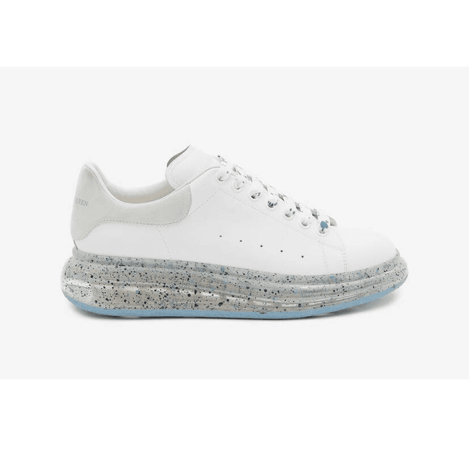 Alexander McQueen Oversized White Splatter Blue
